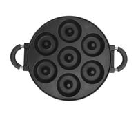 XinrZythrop 7 - Hole Non Stick Donut Pan, Aluminum Alloy Doughnut Baking Pan with Comfortable Grip Handle, Even Heat Distribution Cake Pan for Homemade Donuts and Takoyaki