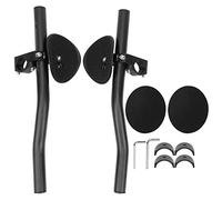 XinrZythrop Bike Rest Handlebar Set, Aerobar for Road and Triathlon Bikes, Adjustable Aluminum Alloy TT Bars with Non - Slip Sponge Pads for Long Distance Cycling Comfort
