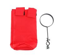 XinrZythrop Drum Stick Bag Holder, Large Capacity Oxford Cloth Drumstick Holder with Sturdy Clamp for Drummers, Secure Mounting on Drums or Cymbal Stands (WH02 Red)
