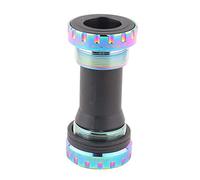 XinrZythrop Metal One - Piece Hollow Thread Type Bottom Bracket, Bicycle Bottom Bracket with Steel Bearings, Threaded BB for Mountain and Road Bikes, Fits 68-73mm Frame,