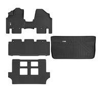 XINSHANGXIU Floor Mats & Cargo Liner for 2011 2012 2013 2014 2015 2016 2017 Honda Odyssey 7 Seats,1st & 2nd & 3rd Row with Trunk Mat Full Set,TPE All Weather Rubber Mat