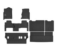 XINSHANGXIU Floor Mats & Cargo Liner for 2015 2016 2017 2018 2019 2020 Chevrolet Chevy Tahoe/GMC Yukon(Only fit 8 Seats) with 2nd Row Bench Seats,TPE All Weather Trunk mat