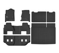 XINSHANGXIU Floor Mats & Cargo Liner for 2015 2016 2017 2018 2019 2020 Chevrolet Suburban/GMC Yukon XL(Only fit 7seats) with 2nd Row Bucket Seats,TPE All Weather Trunk mat Accessories