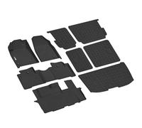 XINSHANGXIU Floor Mats & Cargo Liner for Honda Pilot 2009 2010 2011 2012 2013 2014 2015,TPE All Weather Rubber Car Mats Accessories(Trunk Mat+Backrest Mat+Floor Mat)
