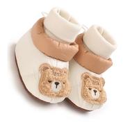 Xinsheinelry 1 Pair Baby ’ s First Step Cotton Shoes Soft Soled Thickened Socks with Anti Slip Grip and Easy Stretchable Accent Breathable Baby Shoes
