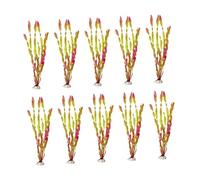 Xinsheinelry 10PCS Artificial Green Spirals Plant Simulation Water Grass for Freshwater Decoratioin Safe Aquarium Landscape Ornament Fishtanks Landscape Accessory
