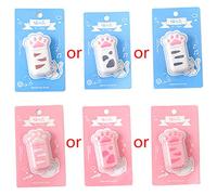 Xinsheinelry 1Pcs for Cat Paw Correction Tape Reusable Corrective Tape Refillable Correction Tape for School Office Drafts Note Takin