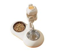 Xinsheinelry 2 in 1 Pet Drinking Fountain Pet Water Feeder Height Adjustable Water Source for Large Pets Large Capacity Raised Dog Bowls for Dogs