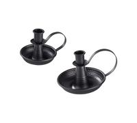 Xinsheinelry 2 Pieces Classical Iron Candleholders With Handle For Wedding Receptions Dinner Parties Taper Stand Candlesticks Iron Candlestick Holders For Dining Table