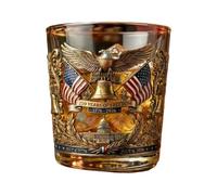 Xinsheinelry 250Th Anniversary High Borosilicate Glass Whiskeys Cup Commemorative 300Ml Drinkware for Beverages Cocktails Home Club Irish Glass