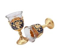 Xinsheinelry 2PCS Classical Styles Engraved Drinking Vessels Multipurpose Party Drinkware Great for Entertaining Guests Glass Wine Glasses with Rose Pattern