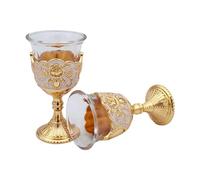Xinsheinelry 2PCS Classical Styles Engraved Drinking Vessels Multipurpose Party Drinkware Great for Entertaining Guests Glass Wine Glasses with Rose Pattern