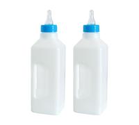 Xinsheinelry 2PCS Livestock Milk Bottle Nursing Bottle for Farm Animal with Ergonomic Handle and Soft Nipples for Piglets Lamb Livestock Nursing
