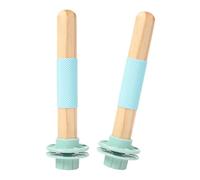 Xinsheinelry 2Pieces Bird Perch Stand for African Greys and Parrots Promotes Beaks and Nails Grinding Exercise Wood Stand Parrots Perch