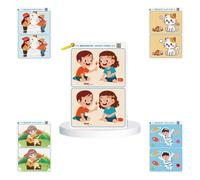 Xinsheinelry 32 Cards Focusing Training Find The Difference Game for Kids Aged 3 and Up Find The Difference Cards for Observation