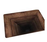 Xinsheinelry 3D Optical Illusion Rug Nonslip Floor Mat for Indoor and Outdoor Use Cave Stone Visual Illusion Doormat for Living Room Indoor Entrance Decors Doormat
