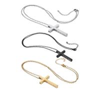 Xinsheinelry 3pcs Elegant Unique Necklaces with Adjustable Chains for Spiritual Practices for Women and Men Religious Ceremony Jewelry