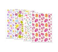 Xinsheinelry 4 Sheets Flower Printing Clay Watercolor Transfer Paper Sticker Soft Pottery Earrings Jewelry Making Handmade Flower Printing Clay