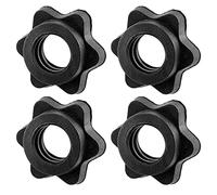 Xinsheinelry 4Pcs / set Spinlock Collars, Anti-Slip Spin-Lock Collar Screw Clamp Spinlock Collar for Dumbbell Weight Lifting Anti-slip Screws Barbell Nut Hexagon Nut