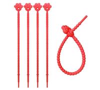 Xinsheinelry 5 Pcs Sturdy Silicone Twist Ties Rubber Cable Organizers for Home and Daily Use in Assorted Color Multipurpose Ties