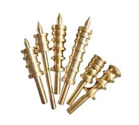 Xinsheinelry 6Pcs Metal Leather Edging Burnisher 2-6 Grooves Edging Polishing Tool Professional Craft Working
