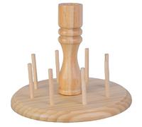 Xinsheinelry 8 Spools Wood Thread Rack With Scissors Holder Embroidery Embroidery Organizers Stand For Sewing Thread