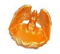 Xinsheinelry Angel Wing Shape Storage Tray Texture for Holding Rings Bracelets Small Bottles Desktop Decoration Jewelry Display Tray