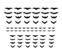 Xinsheinelry Bat Sticker with LED Light Halloween Decoration Adhesive PVC Clings Realistic Wall Decals for Living Room Classroom Halloween Led
