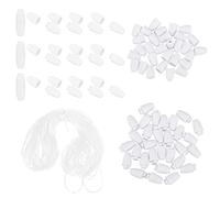 Xinsheinelry Breakaway Clasp for Lanyard Bead Barrels Connectors Plastomer Necklace Clasp for Necklace Jewelry Making Breakaway Clasps for Necklaces Lanyard for Jewelry Making