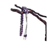 Xinsheinelry Catholic Glass Bead Rosary Bracelets Elegant Cross Religious Chain Prayer Jewelry for Womens Baptisms Gift