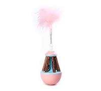 Xinsheinelry Cats Feather Toy for Indoor Cats Swing with Feather Teaser Wood Sticks Chasing Exercise for Kitten Toy