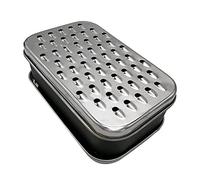 Xinsheinelry Cheese Grater with Food Saver Container 2 in 1 Fruit Vegetable Chopper Stainless Steel Rectangle Box and Graters Cheese Grater Handheld Metal