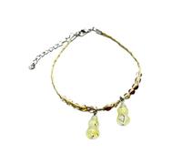 Xinsheinelry Chinese Gourd Grass Handcrafted Woven Wrist Chain Unique Lucky Hand String for Couple Mens and Women Gourd