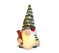 Xinsheinelry Christmas Plush Doll Festive Faceless Ornament Long Beard Rudolf Glowing ForXmas New Year Ornaments Swedish Scandinavian Glowing Long Beard Rudolf Home Decor Ornament