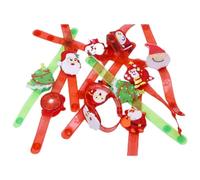 Xinsheinelry Christmas Silicone for Kids Toy Bulk Party Classroom Prize Bag Filler Supply Light Up Bracelets for Adults for for Birthday for Camping for Couples for Bulk