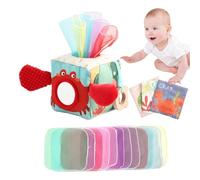 Xinsheinelry Crabs Theme Sensory Activity Fabric Tissue Box Toy for Toddler Encourages Early Learning and Fine Motor Skill Development Parent Child Interaction Toy