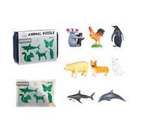 Xinsheinelry Creative Building Toy for Children 3D Animal Puzzles Encourage Imagination Storytelling Exploration Activity Preschool