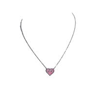 Xinsheinelry Delicate Alloy Love Necklace Earrings Showcasing Kazakh Inspired Patterns and Brilliant Detail Unique Cultural Jewelry Alloy Heart Pendant Necklace Earrings