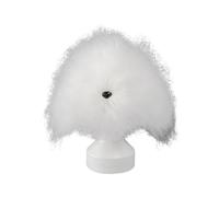 Xinsheinelry Dog Grooming Training Head Model with Unstyled Synthetic Fiber Hair Perfect for Pet Breeds Trimming Coloring Practice Dog Grooming Training Model