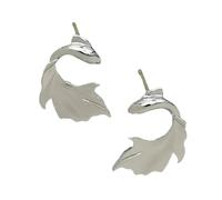 Xinsheinelry Geometric Earrings Ear Jewelry Fish Studs Earrings Unique Ear Pendant Alloy Texture Pin Present for Fashion Lover Unique Studs