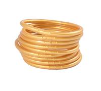 Xinsheinelry Gold Foil Filled Silicone Wristbands Suitable For Ladies Girls Birthday Mother's Day Bride Wedding Party