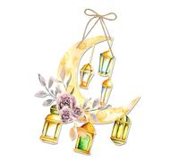 Xinsheinelry Hanging Decorations Elegant Ramadans Paper Door Sign Display Accessory for Holiday Atmospheres Party Sigbn