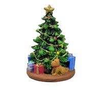 Xinsheinelry Holiday Themed Tabletop Tree Figurine Elegant Resin Craftsmanship Ornament Perfect for Christmas Decorations Small Christmas Tree Statue