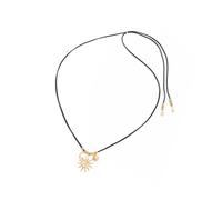 Xinsheinelry Inspired Sun Symbol Necklace Korean Velvety Cord Adjustable Fashion Statement Pieces Clavicle Chain Feeling Fashion Jewelry