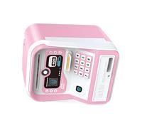 Xinsheinelry Interactive Money Storage Toy for Kids with Two Phase Verification Voice Guide Automatic Bill Feeder Coin Holder Educational Gift Children ' s Safe Box