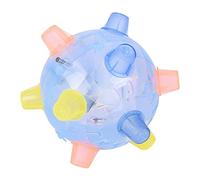 Xinsheinelry Jumping Ball for Small to Sized Dogs Interactive Toy Battery Motorized Dancing Balls RGB Flashing Light & Music Dog Toy Ball That Moves on Its Own