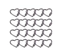 Xinsheinelry Metal Heart Shaped Connector Decorative Bag Lanyards for Jewelry Making Bag Decors Creative Projects Dog Chain Buckle
