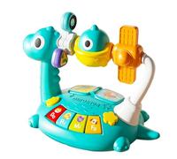 Xinsheinelry Multifunctional Dinosaur Shaped Learning Toy Play Different Melodies for Preschool Kids Toddler Educational Gift
