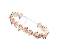 Xinsheinelry Multipurpose Lace Necklace Choker with Delicate Florals Designs Jewelry Accessory for Trendy Feminine Elegant Charm Party Fashion Necklace