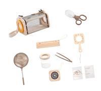 Xinsheinelry Natural Wood Observation Box with Catching Tool Nature Exploration for Child Explorers Outdoor Discovery Activity Kids Observation Box